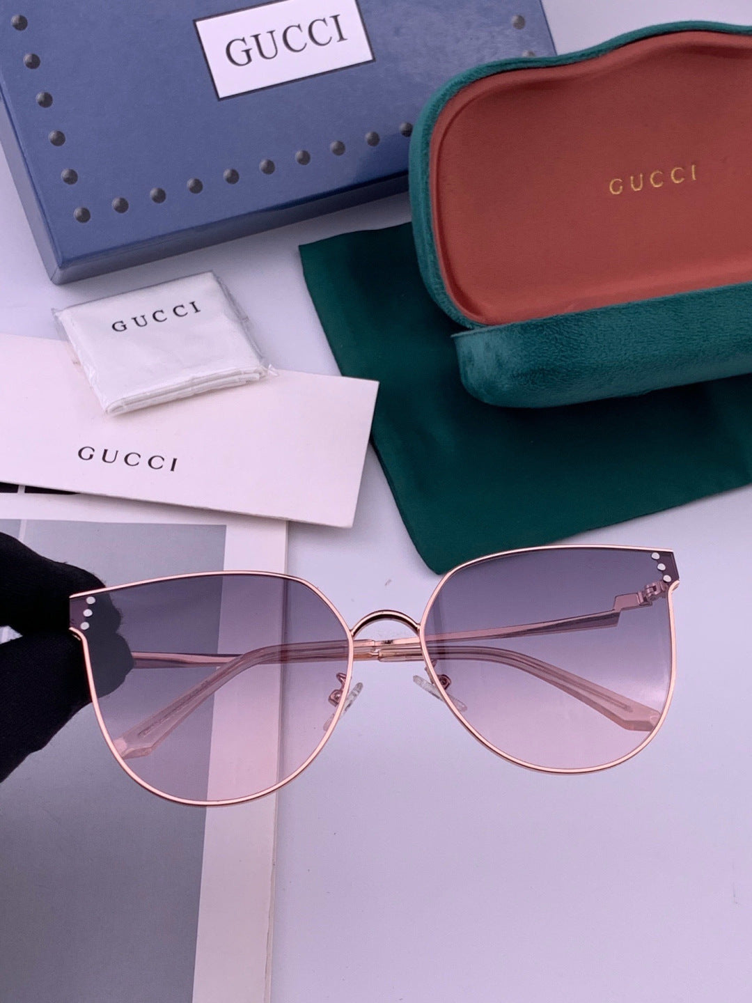 Gucci G3660 Fashion Red Lens Sunglasses for Men & Women - 493408