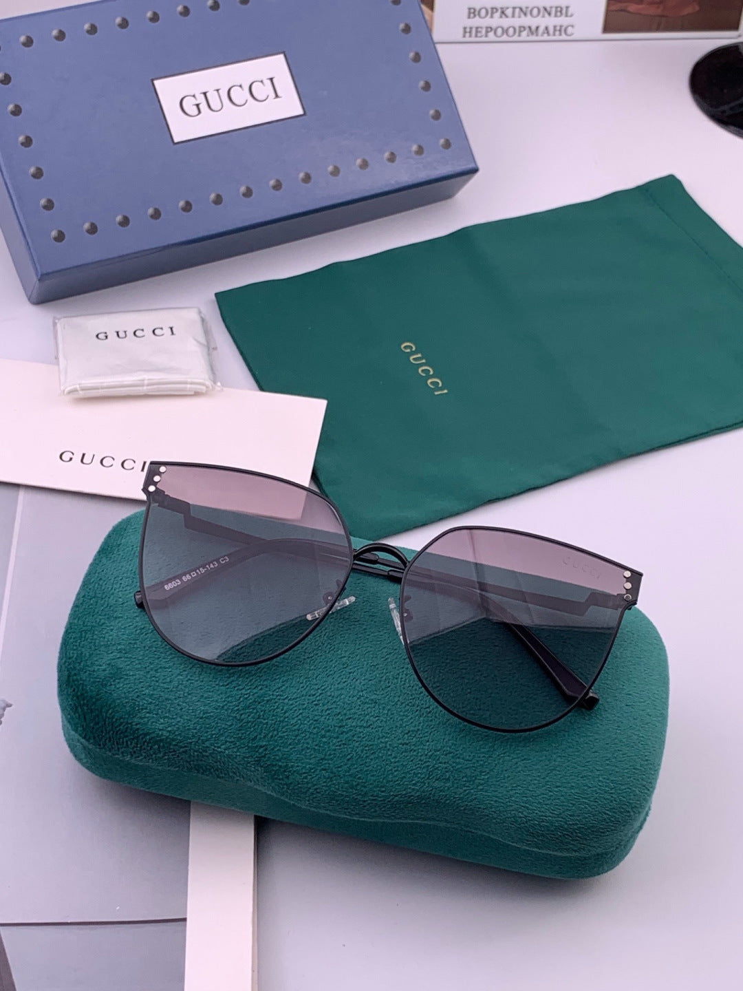 Gucci G3660 Fashion Orange Lens Sunglasses for Men & Women - detail image 6
