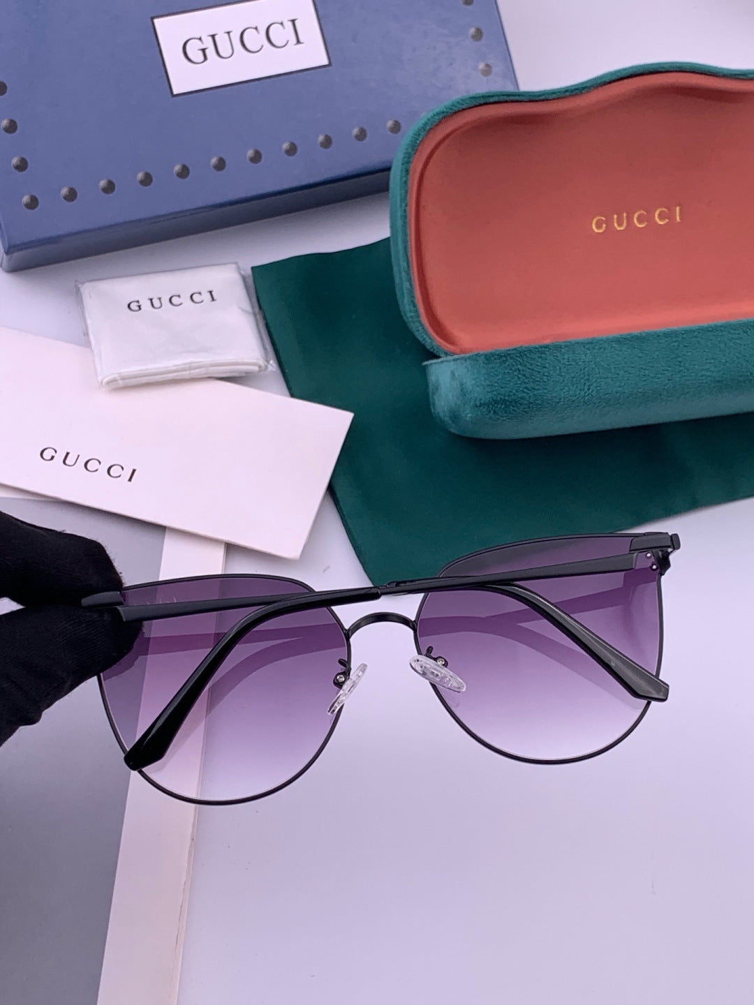 Gucci G3660 Fashion Red Lens Sunglasses for Men & Women - 493410 - detail image 5