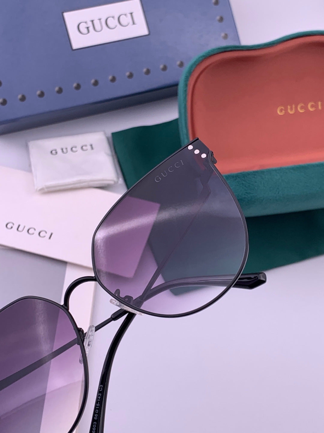 Gucci G3660 Fashion Red Lens Sunglasses for Men & Women - 493410 - detail image 4