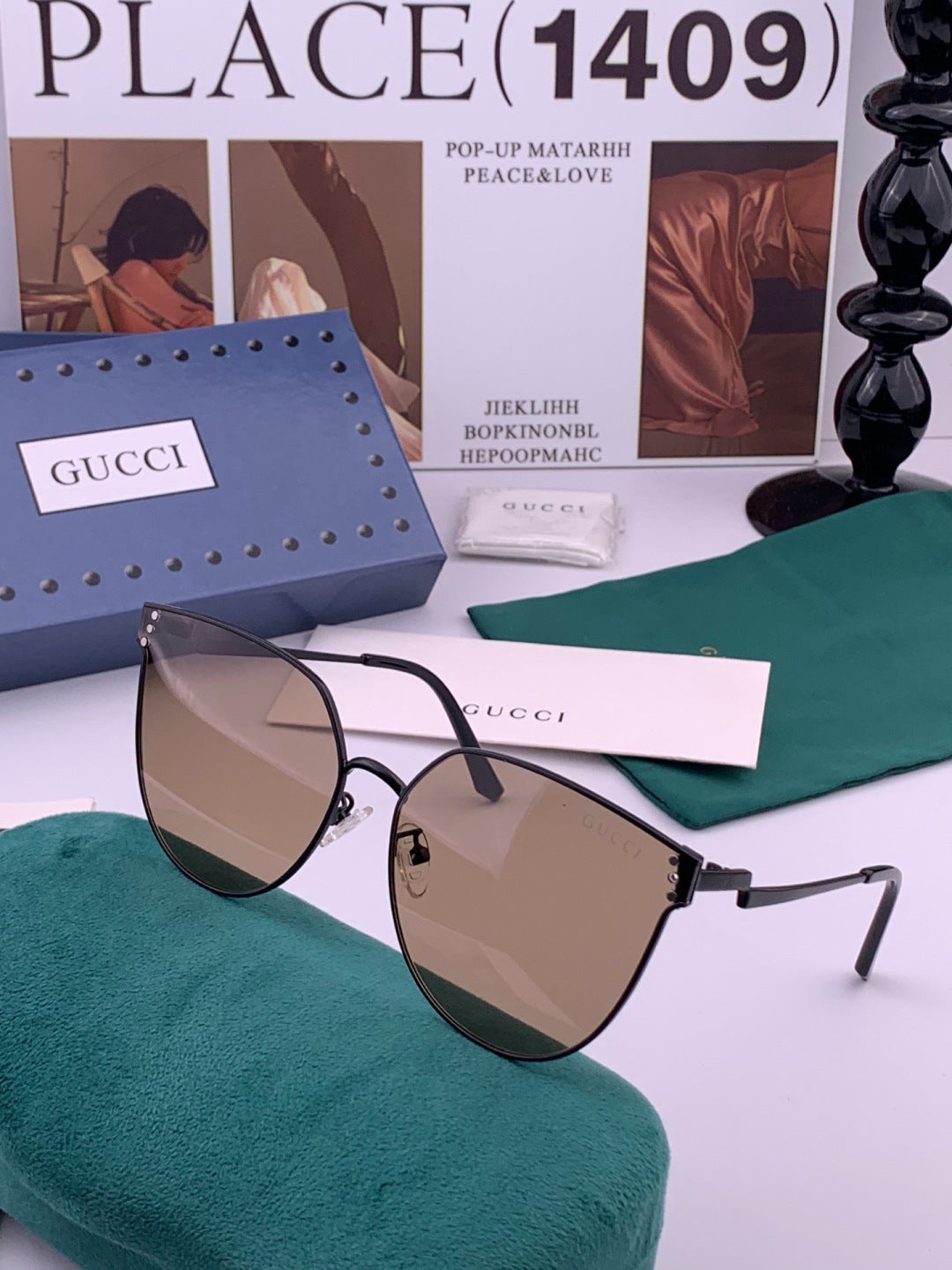 Gucci G3660 Fashion Gold Lens Sunglasses for Men & Women - detail image 2
