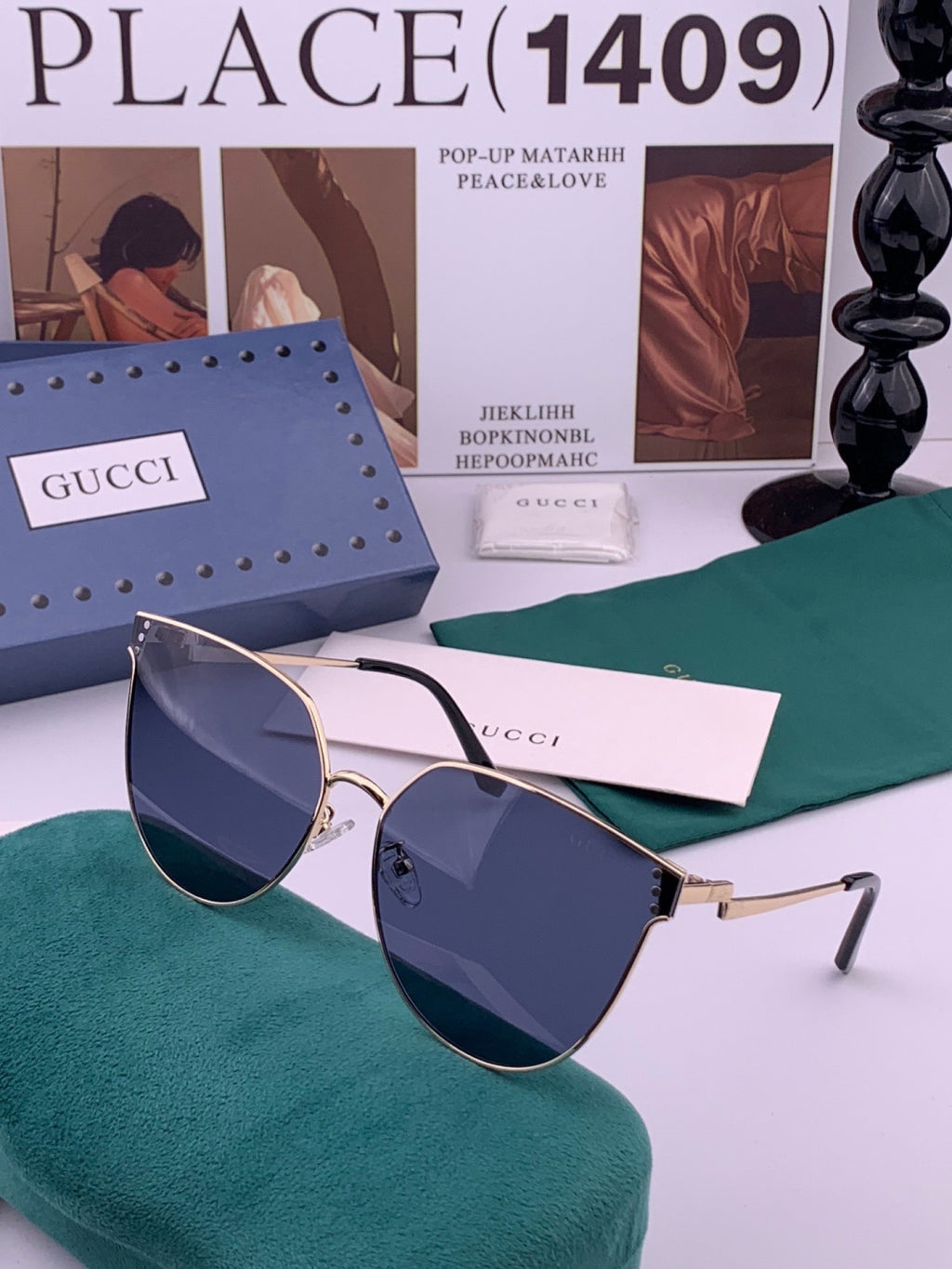 Gucci G3660 Fashion Red Lens Sunglasses for Men & Women