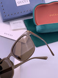 Gucci G62040 Polarized Square Black Lens Sunglasses for Men & Women