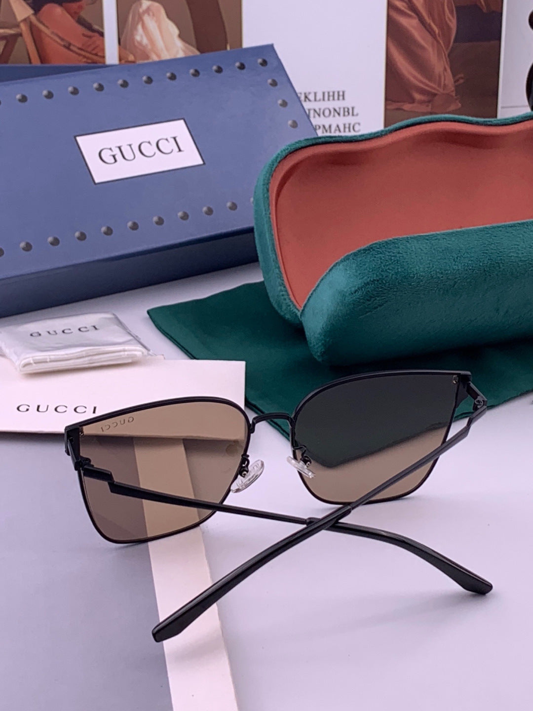 Gucci G2660 Fashion Brown Lens Sunglasses for Men & Women - detail image 6