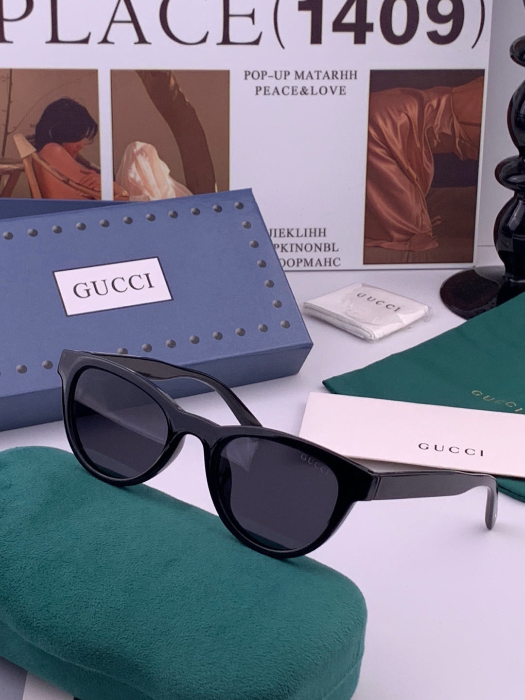 Gucci G868 Polarized Fashion Gold Lens Sunglasses for Men & Women - detail image 2
