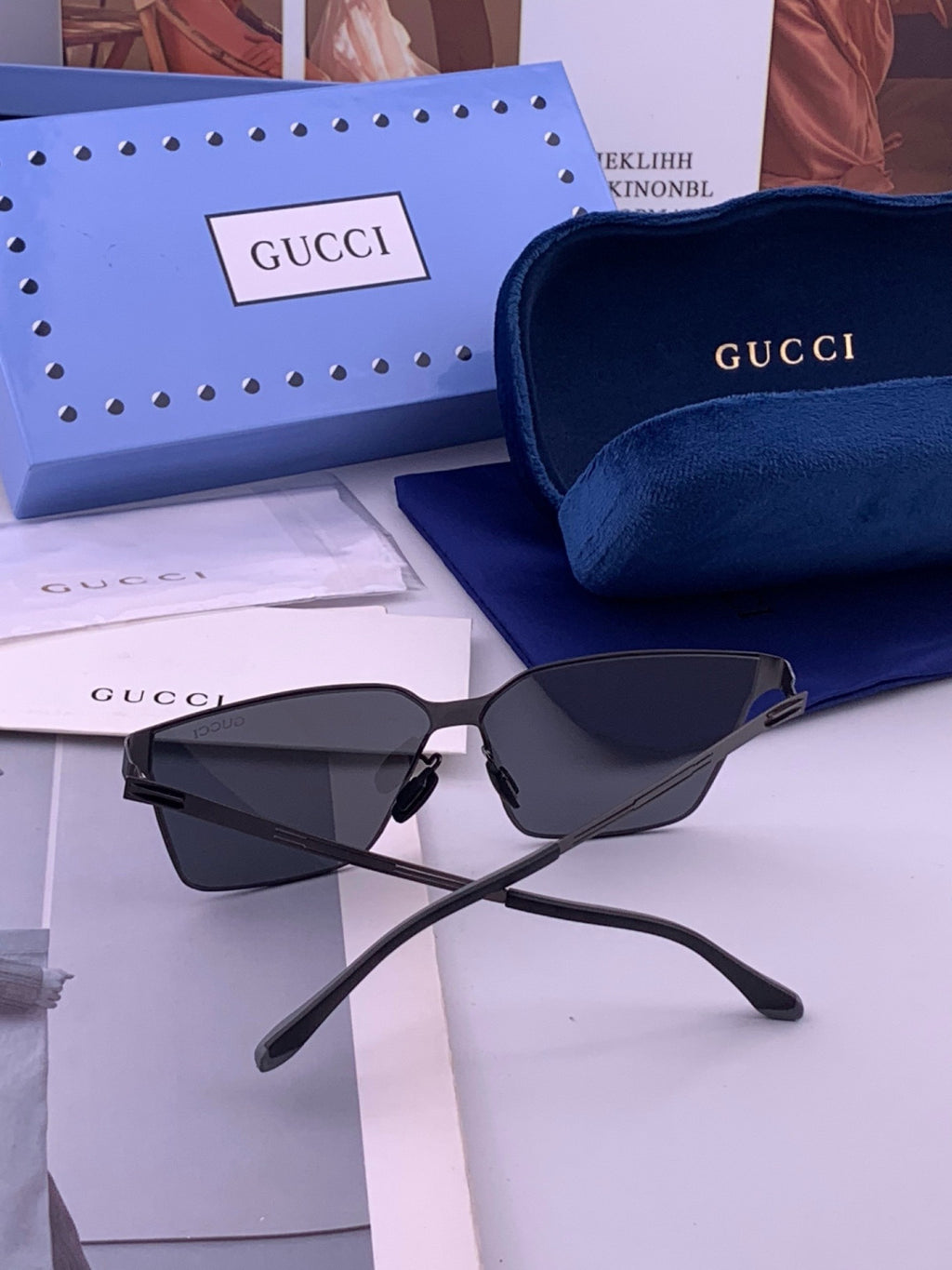Gucci G7882 Polarized Fashion Orange Lens Sunglasses for Men & Women - 493381 - detail image 5