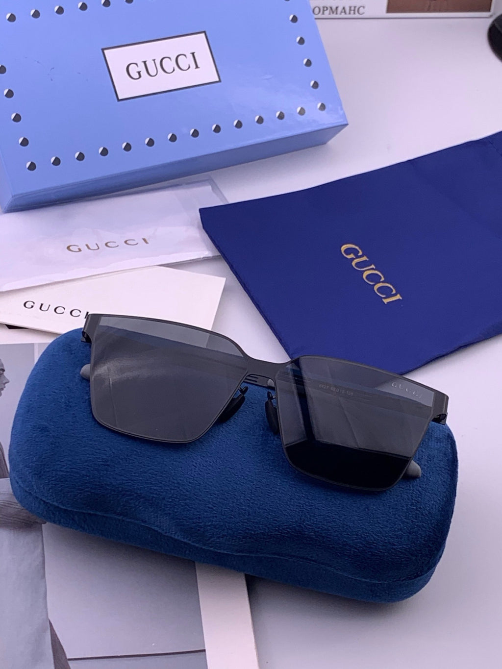 Gucci G7882 Polarized Fashion Orange Lens Sunglasses for Men & Women - detail image 5