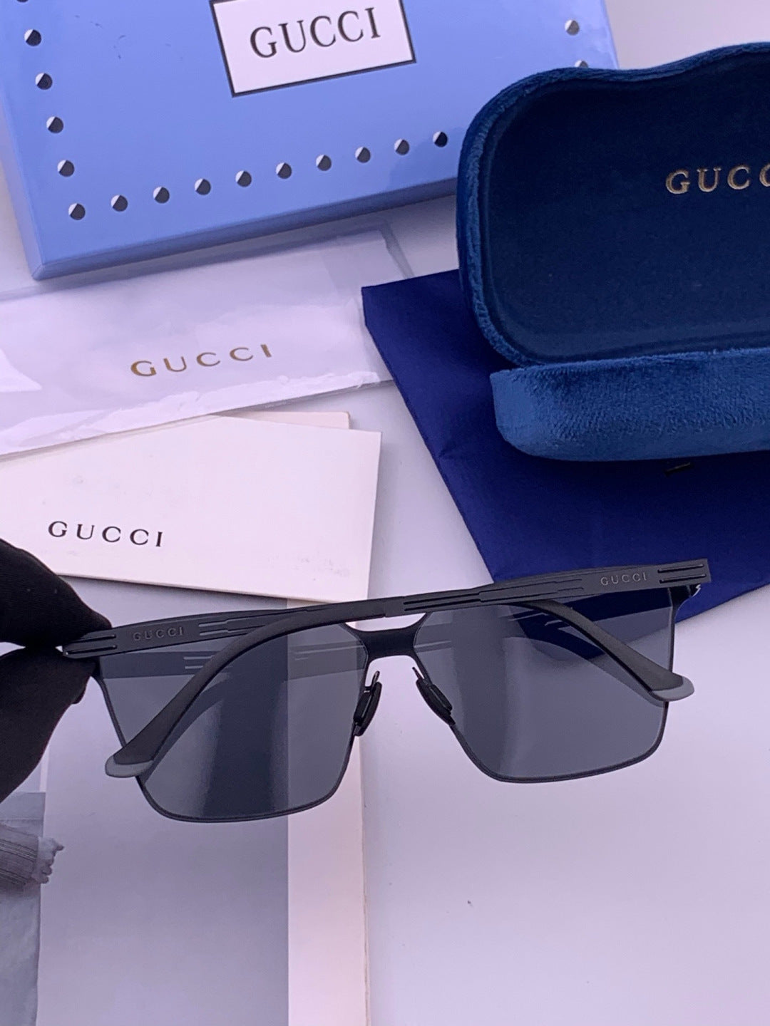 Gucci G7882 Polarized Fashion Orange Lens Sunglasses for Men & Women - detail image 4