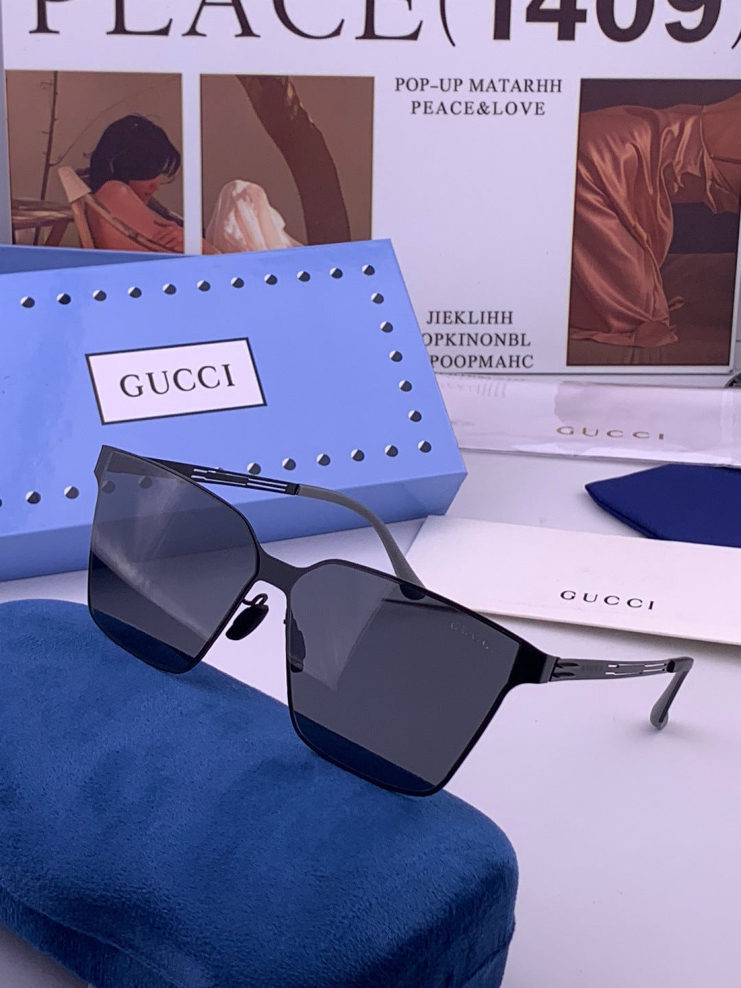 Gucci G7882 Polarized Fashion Orange Lens Sunglasses for Men & Women - detail image 2