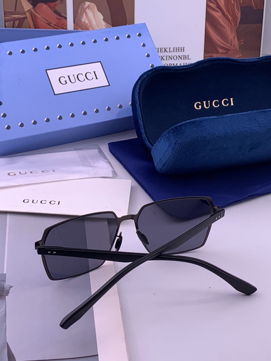 Gucci G5226 Fashion Gold Lens Sunglasses for Men & Women - detail image 5