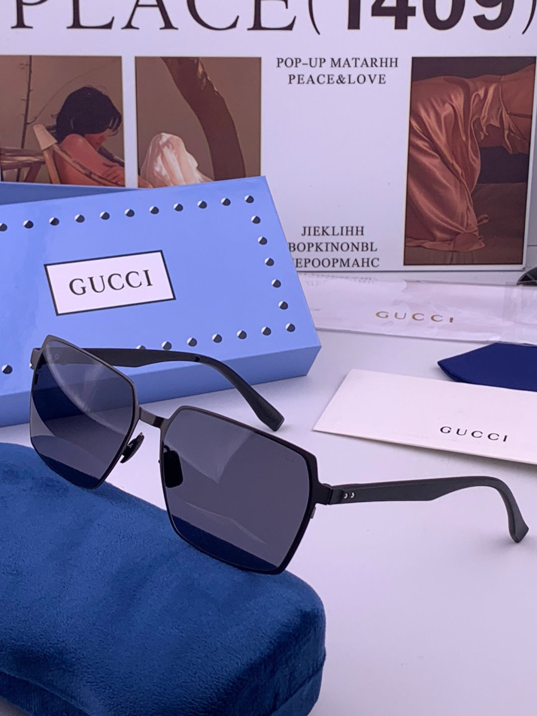 Gucci G5226 Fashion Gold Lens Sunglasses for Men & Women - detail image 2