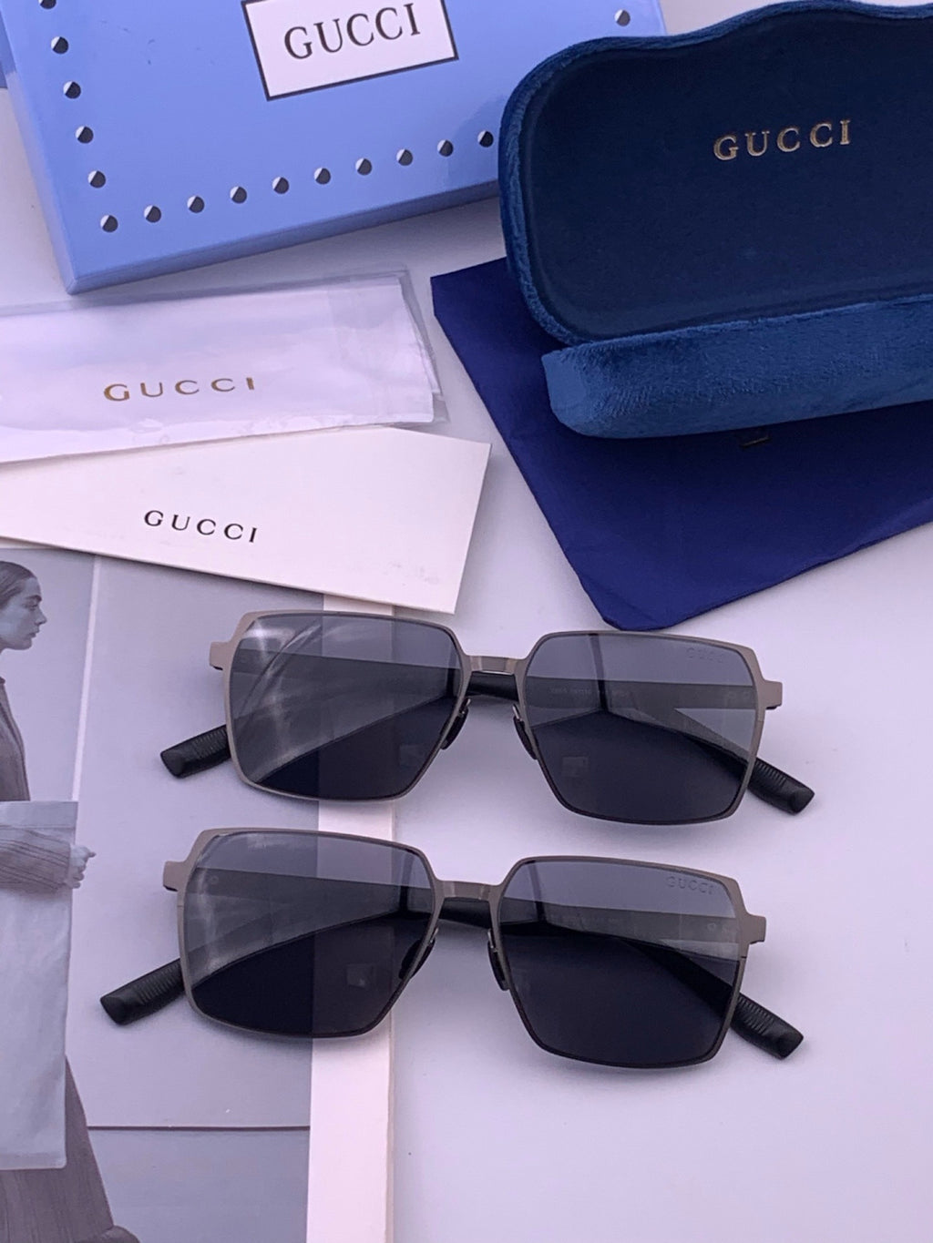 Gucci G5226 Fashion Gold Lens Sunglasses for Men & Women - detail image 7