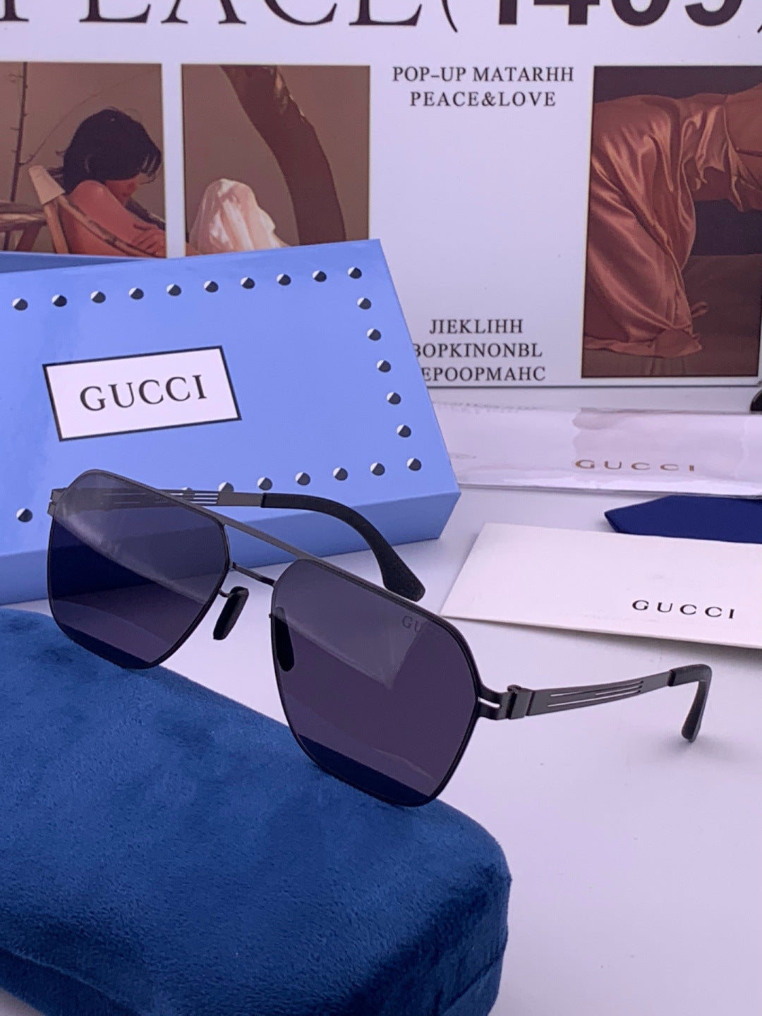 Gucci G0862 Fashion Gold Lens Sunglasses for Men & Women - 493386 - detail image 2