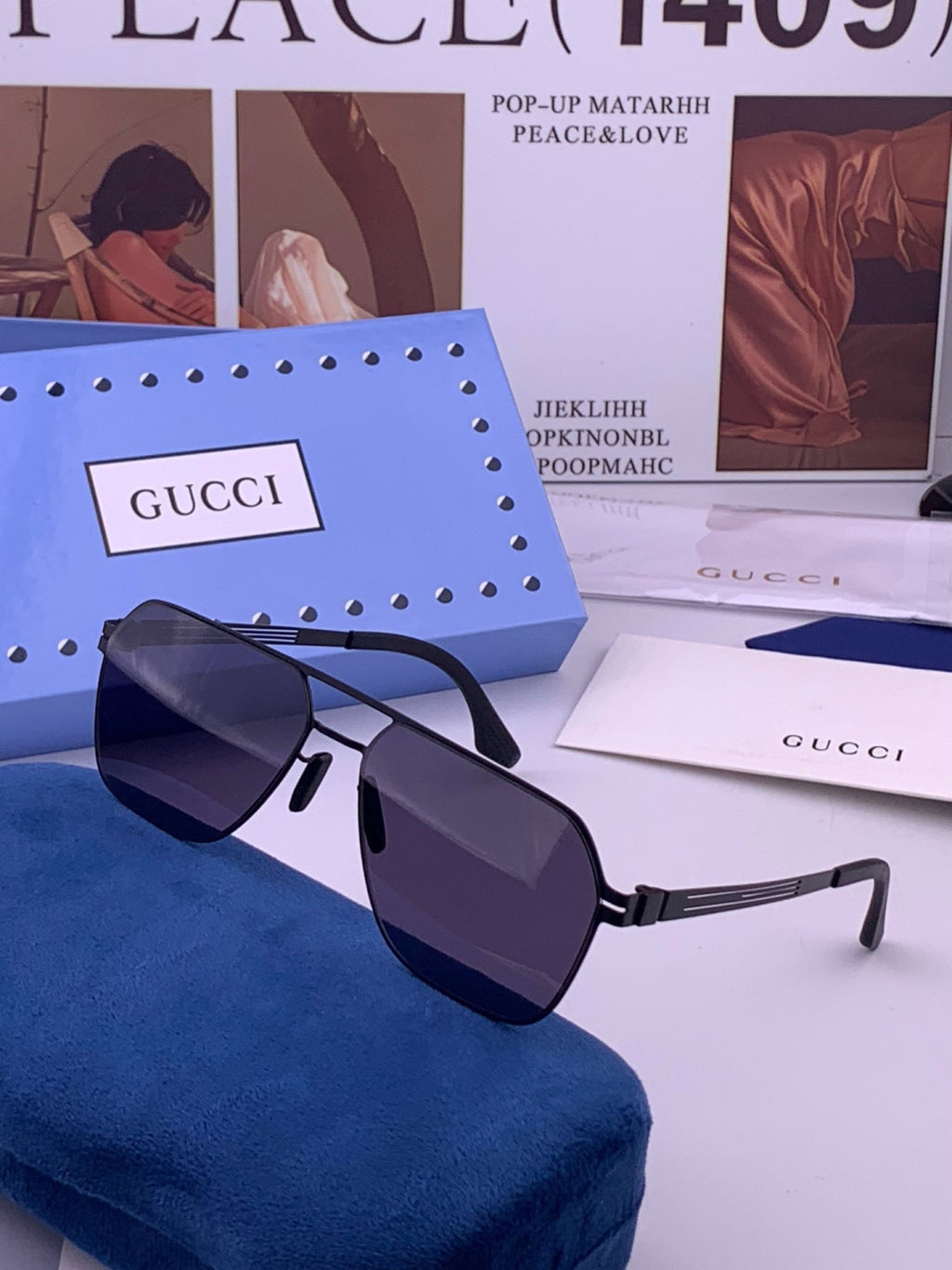 Gucci G0862 Fashion Gold Lens Sunglasses for Men & Women - detail image 2