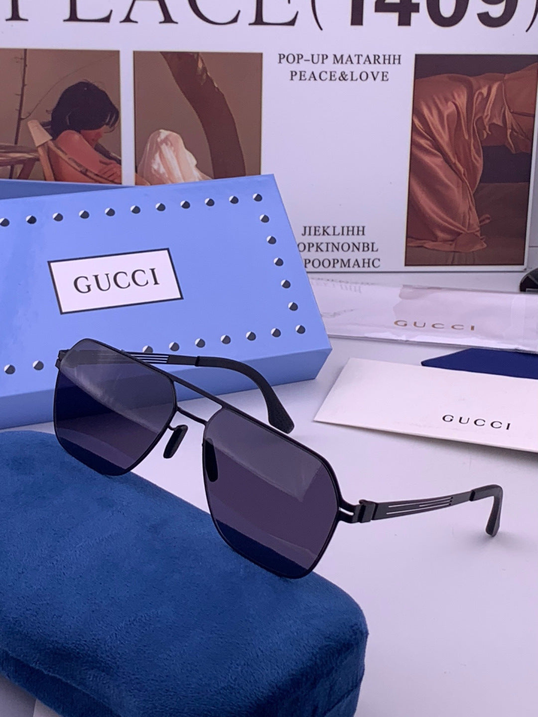 Gucci G0862 Fashion Gold Lens Sunglasses for Men & Women - detail image 2