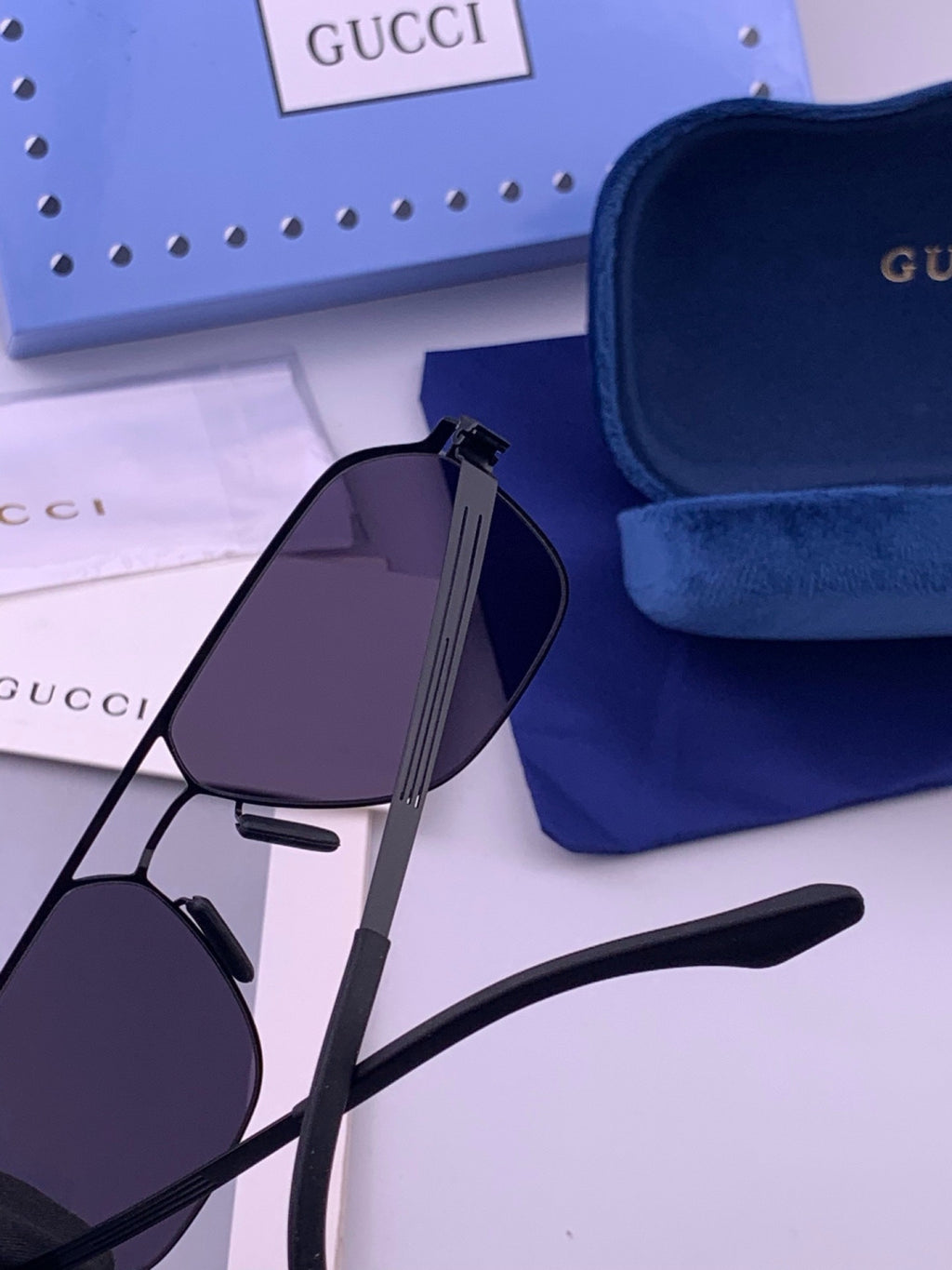 Gucci G0862 Fashion Gold Lens Sunglasses for Men & Women - detail image 4