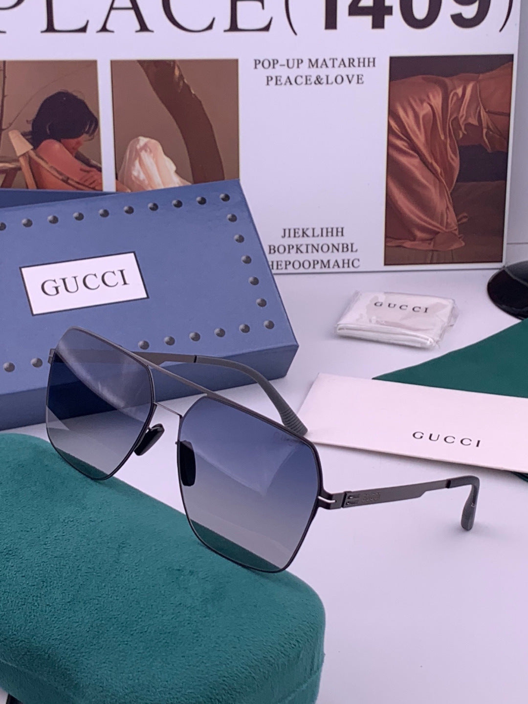 Gucci G711 Polarized Fashion Brown Lens Sunglasses for Men & Women - detail image 2
