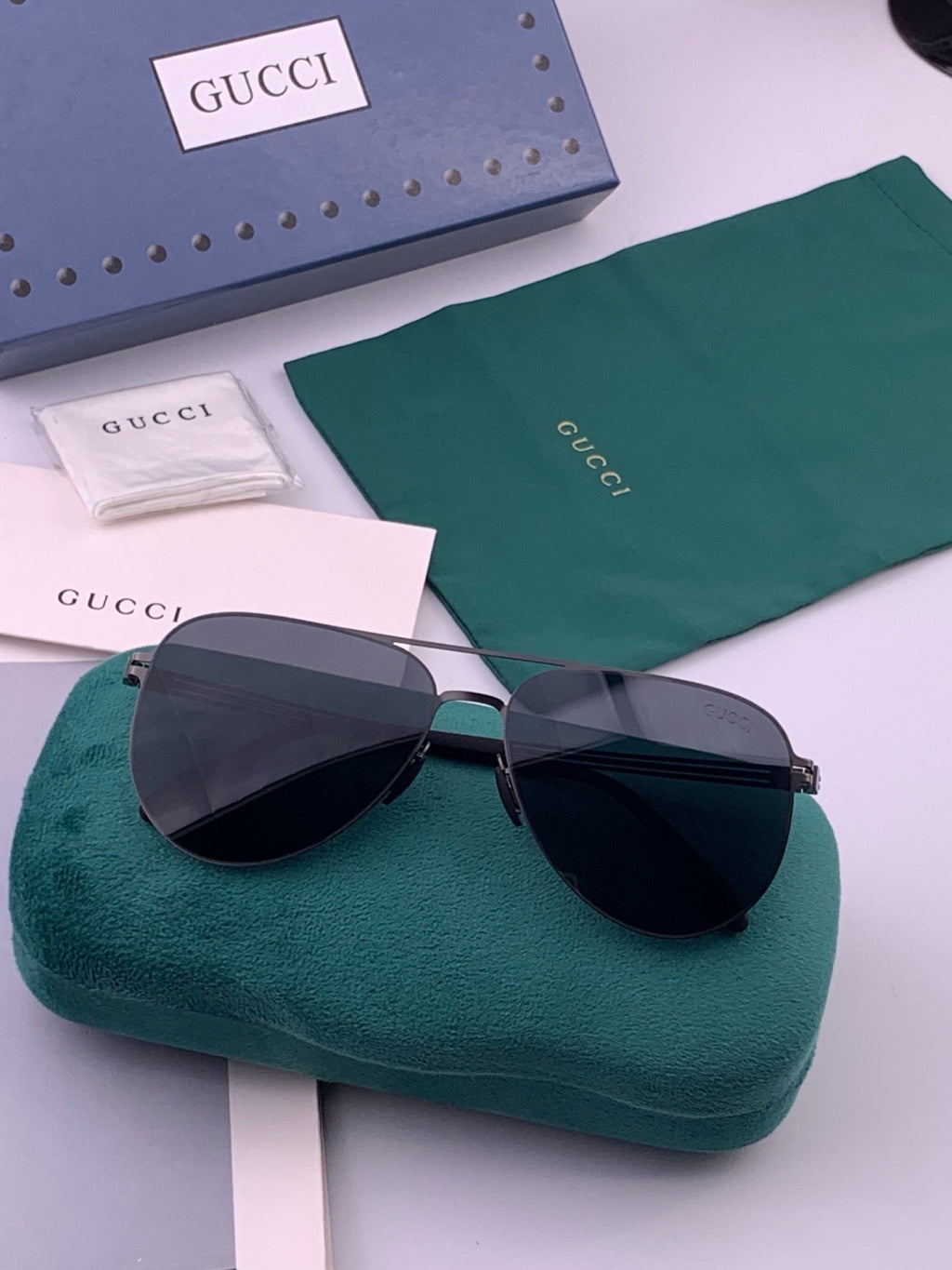 Gucci G1381 Fashion Gold Lens Sunglasses for Men & Women - detail image 6