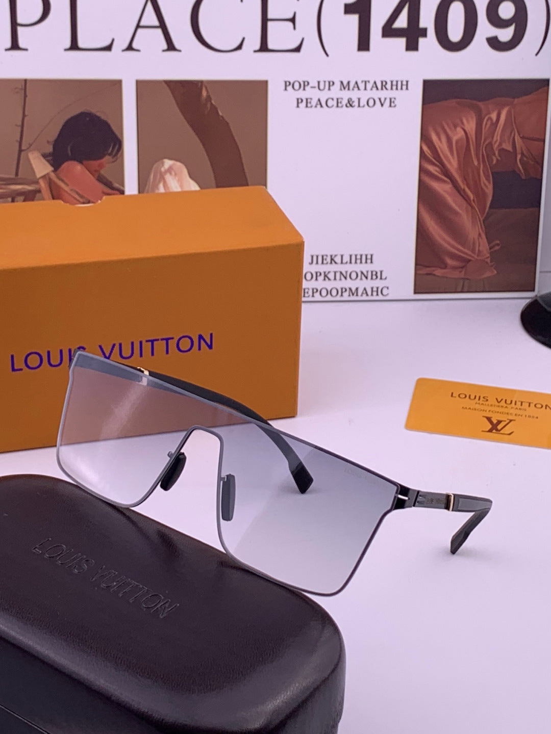 Louis Vuitton L016 Fashion Gold Lens Sunglasses for Men & Women - detail image 2