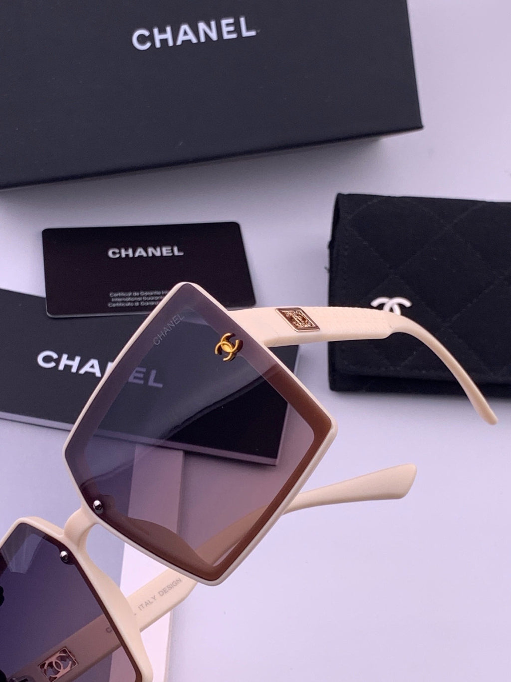 Chanel CH5250 Polarized Square Brown Lens Sunglasses for Women - 486624 - detail image 3