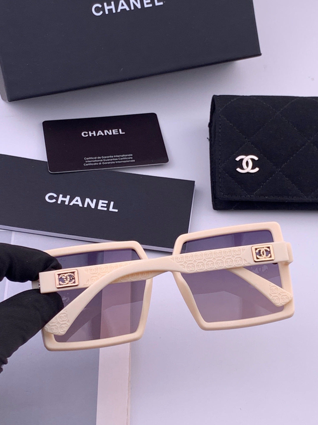 Chanel CH5250 Polarized Square Brown Lens Sunglasses for Women - 486624 - detail image 7