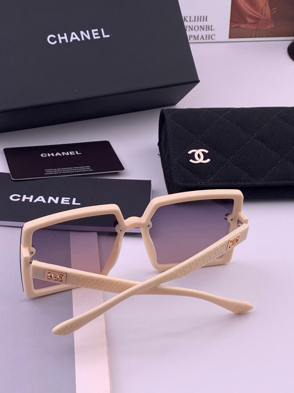 Chanel CH5250 Polarized Square Brown Lens Sunglasses for Women - 486624 - detail image 4
