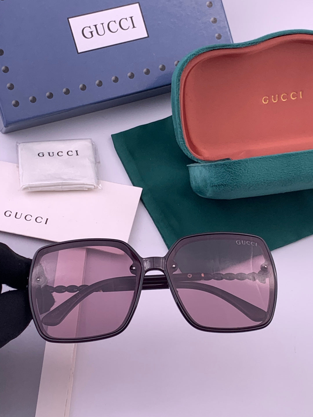 Gucci G0292 Polarized Round Brown Lens Sunglasses for Women - 486410
