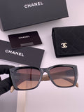 Chanel CH1311 Polarized Square Black Lens Sunglasses for Men & Women - 486627