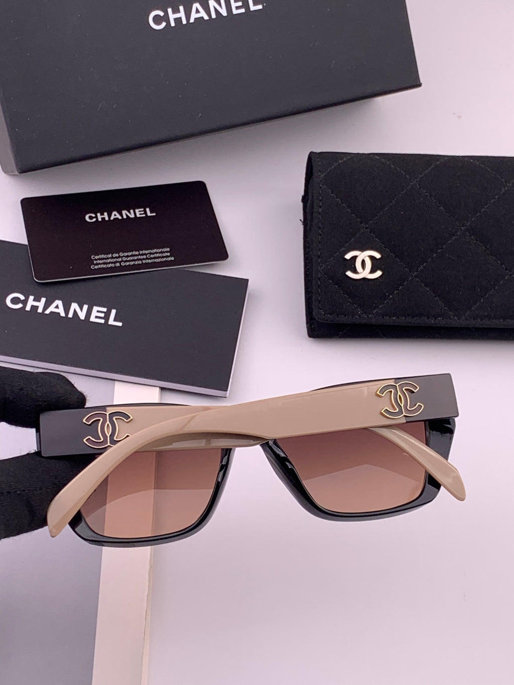 Chanel CH1311 Polarized Square Black Lens Sunglasses for Men & Women - 486627 - detail image 4