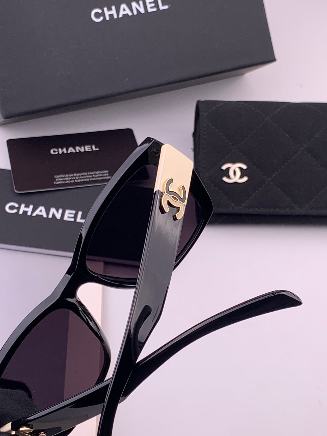 Chanel CH1311 Polarized Square Black Lens Sunglasses for Men & Women - 486628 - detail image 3
