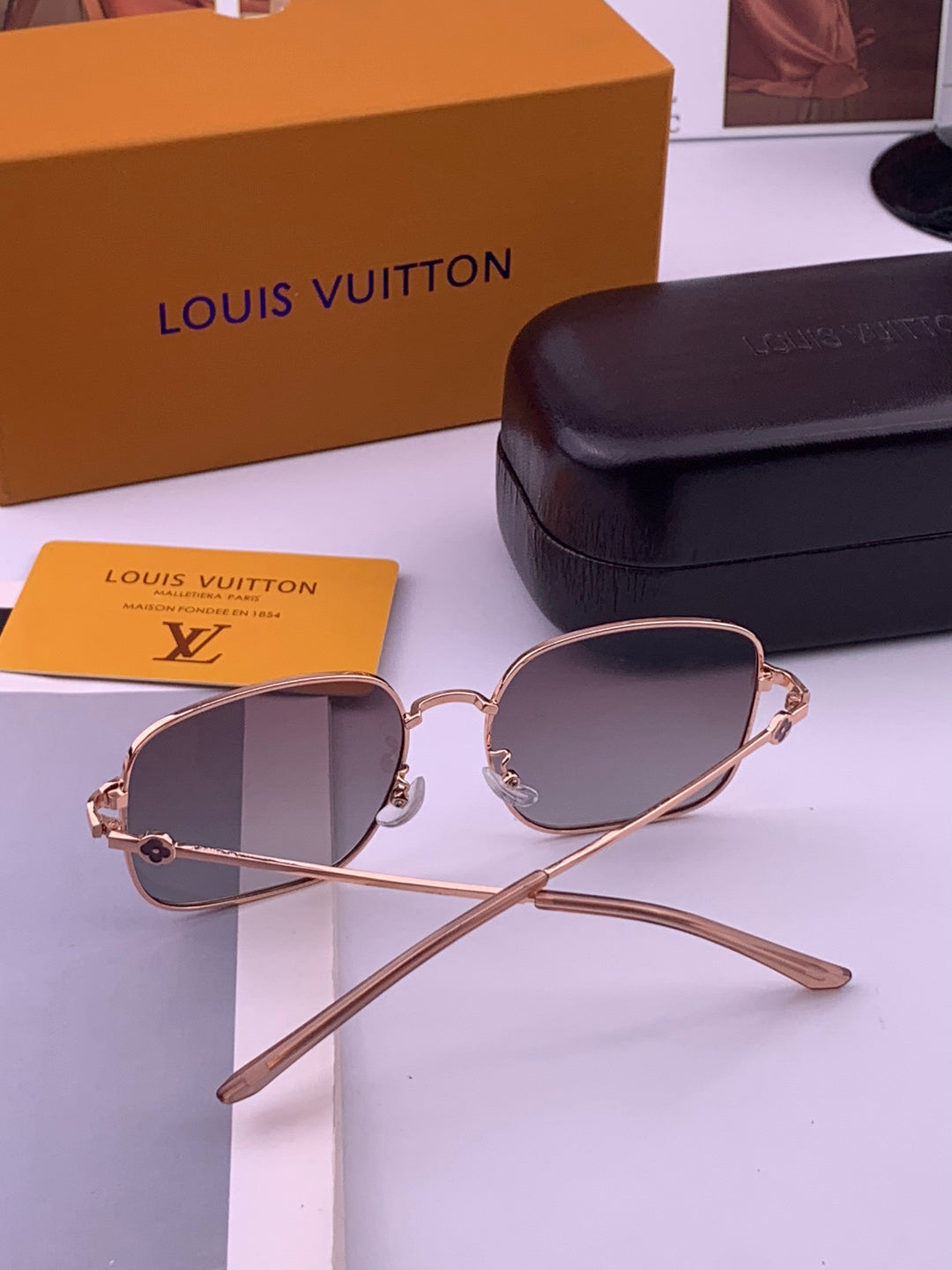Louis Vuitton 5303 Polarized Aviator Purple Lens Sunglasses for Men & - 486258 - detail image 7
