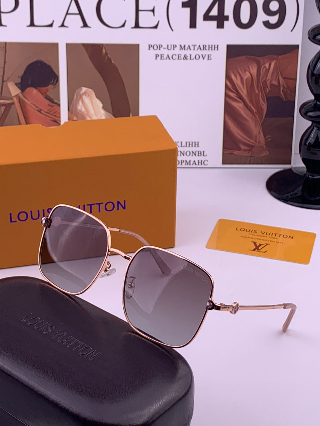Louis Vuitton 5303 Polarized Aviator Purple Lens Sunglasses for Men & - 486258 - detail image 2
