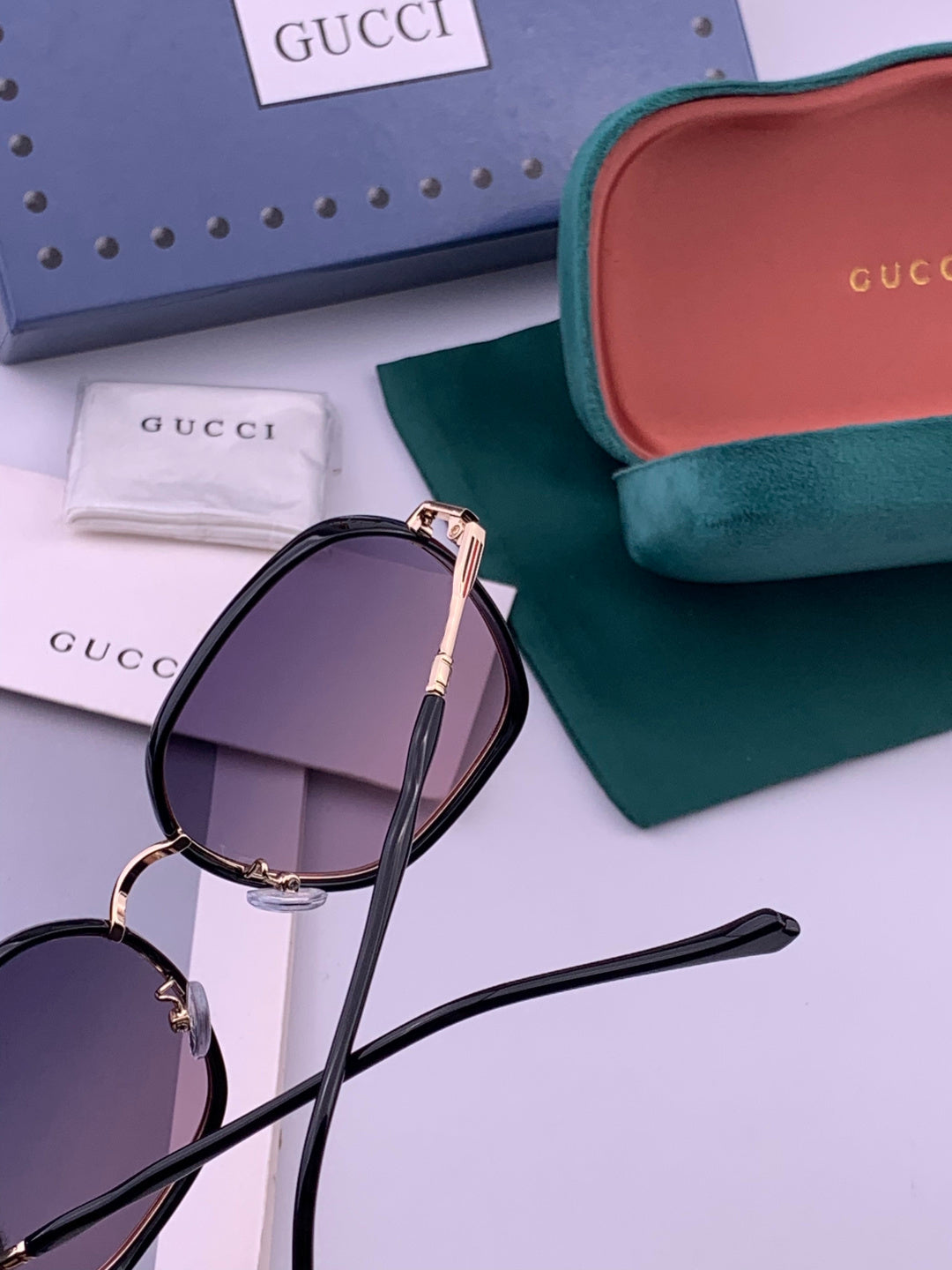 Gucci G7825 Polarized Square Brown Lens Sunglasses for Women - 493319 - detail image 5
