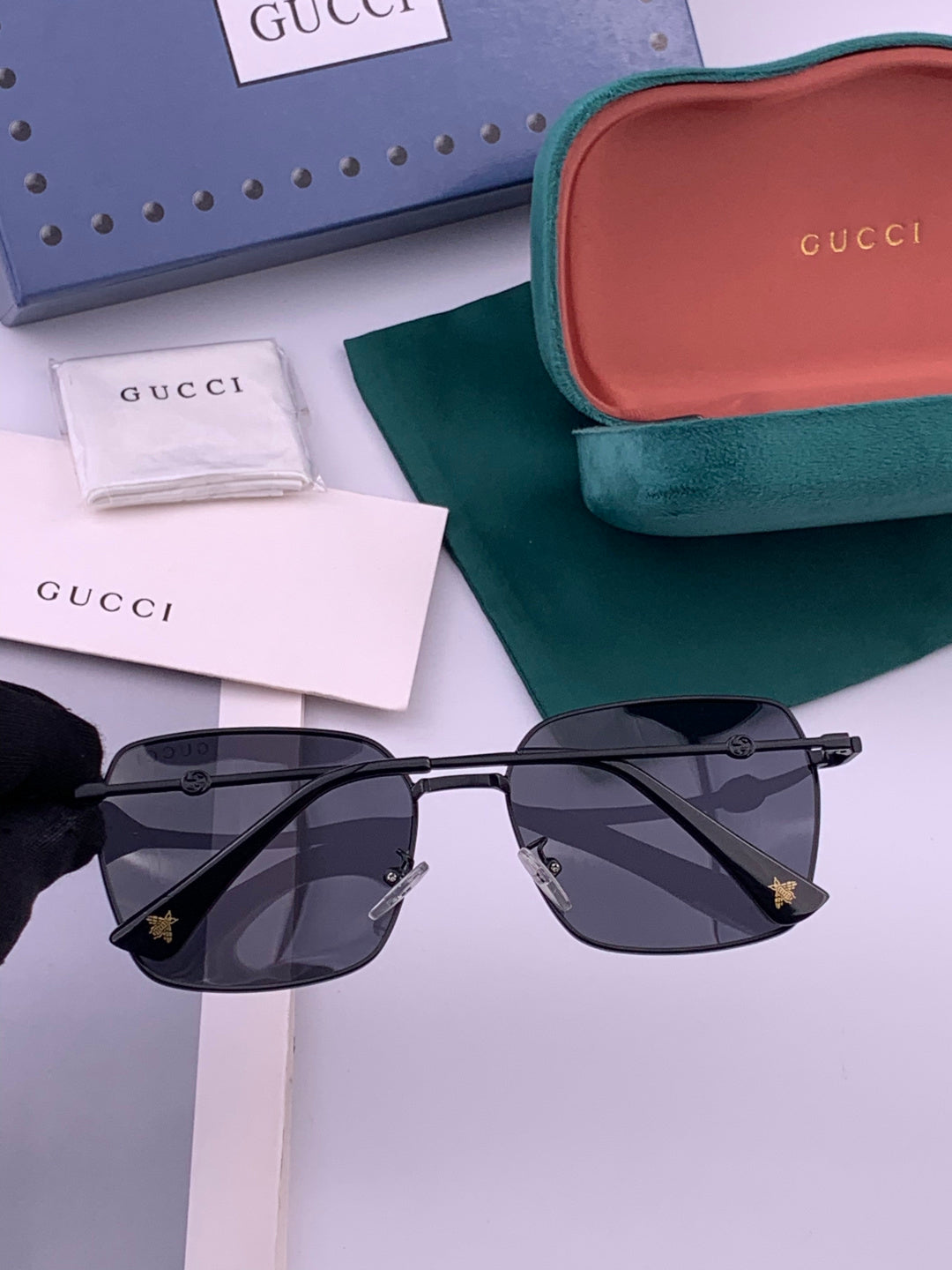 Gucci G202 Polarized Fashion Brown Lens Sunglasses for Men & Women - detail image 4