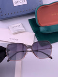 Gucci G6640 Polarized Round Red Lens Sunglasses for Women