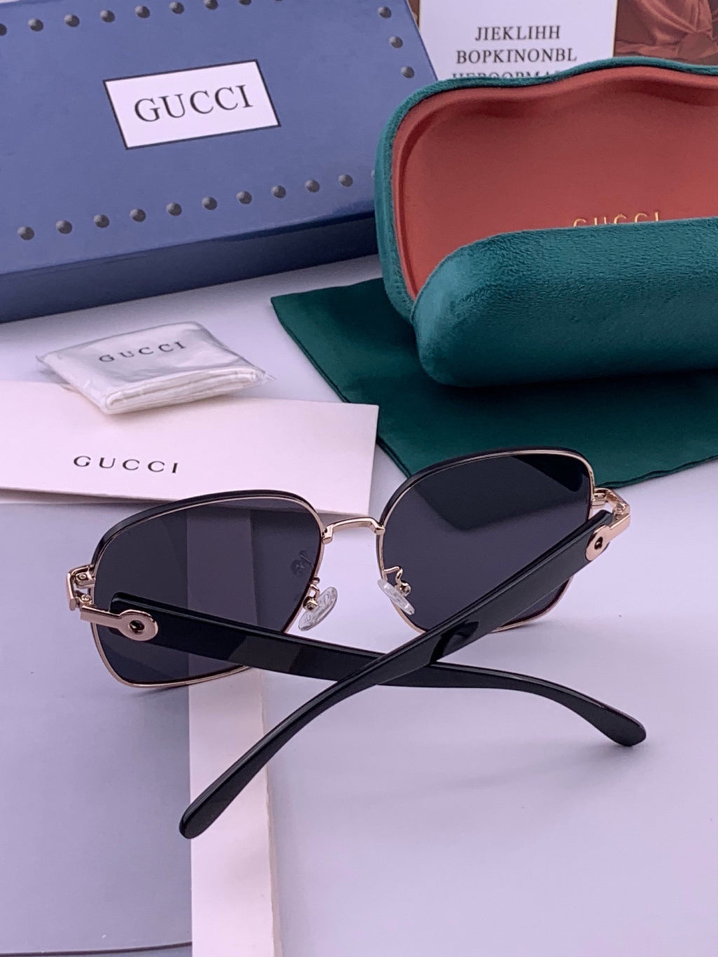 Gucci G9388 Round Gold Lens Sunglasses for Men & Women - 493328 - detail image 5