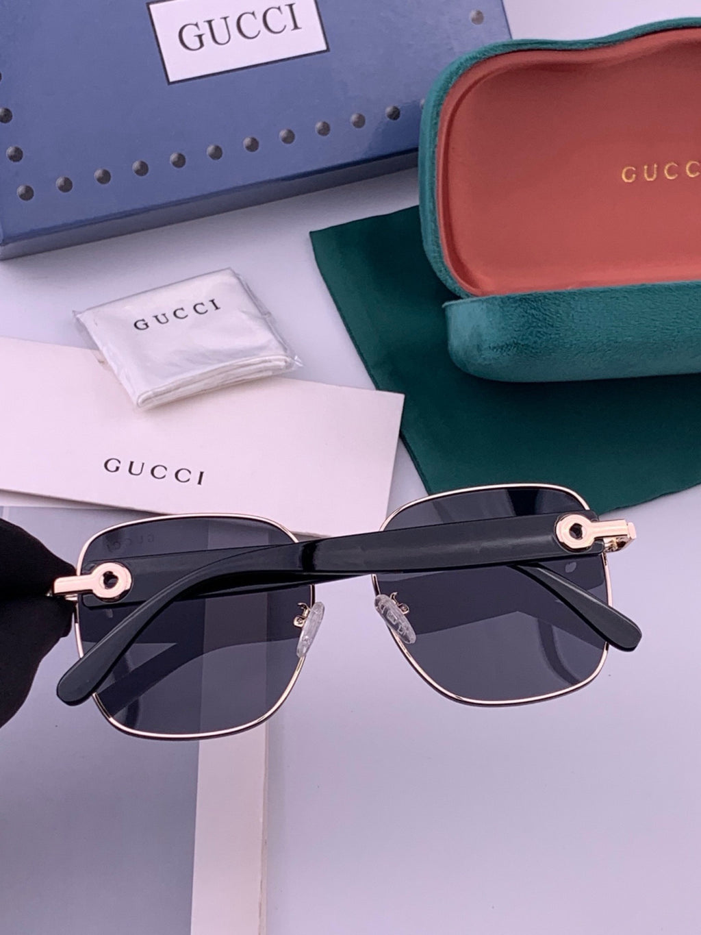 Gucci G9388 Round Gold Lens Sunglasses for Men & Women - 493328 - detail image 6