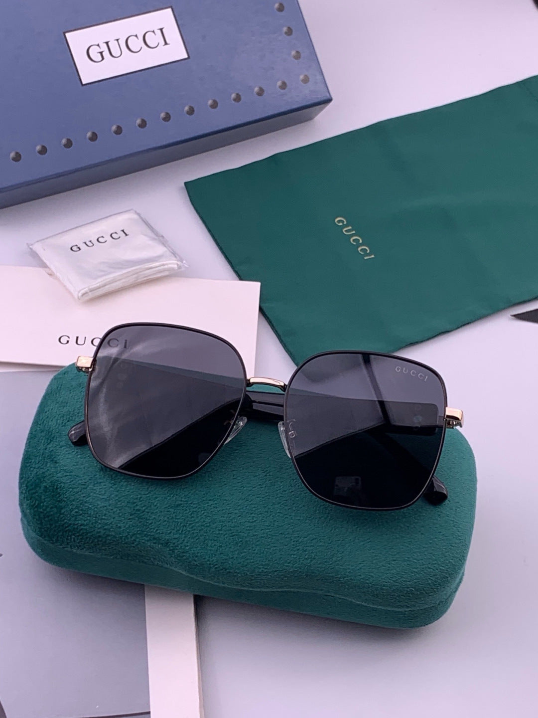 Gucci G9388 Round Gold Lens Sunglasses for Men & Women - 493328 - detail image 7