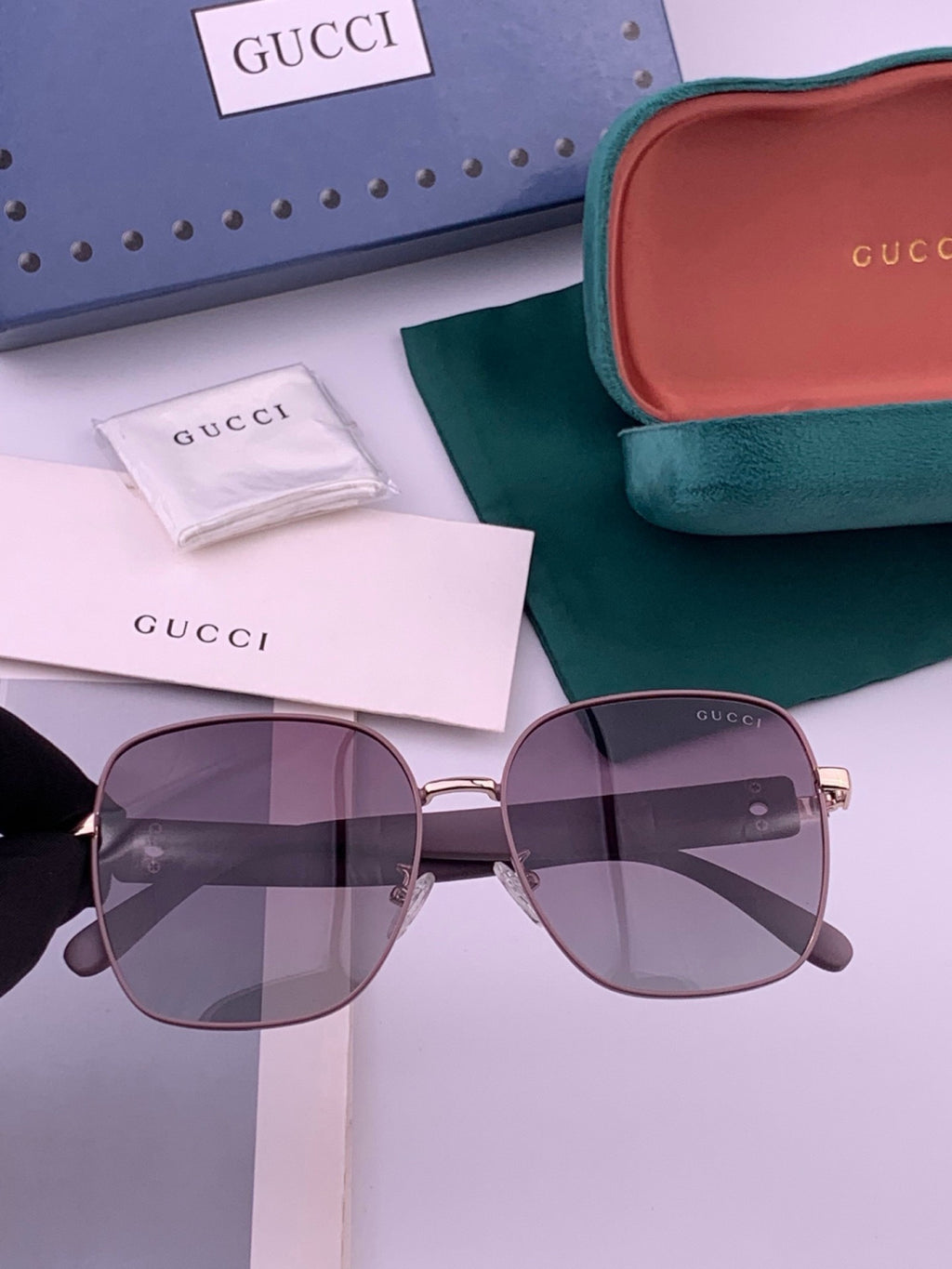 Gucci G9388 Round Gold Lens Sunglasses for Men & Women