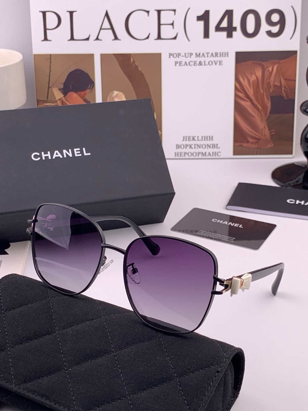 Chanel CH4759 Fashion Black Lens Sunglasses for Men & Women - 486604 - detail image 4
