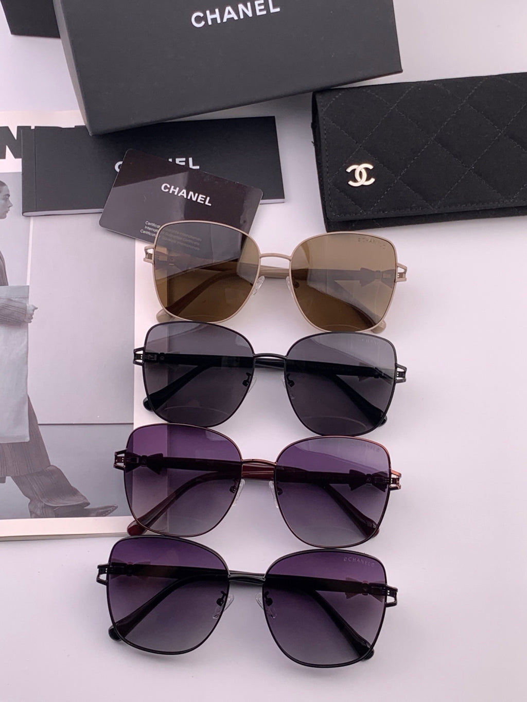 Chanel CH4759 Fashion Black Lens Sunglasses for Men & Women - detail image 7