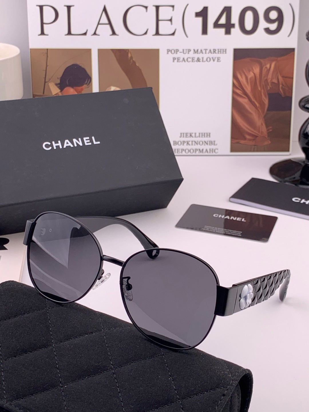 Chanel CH65910 Polarized Fashion Black Lens Sunglasses for Women - 486606 - detail image 5