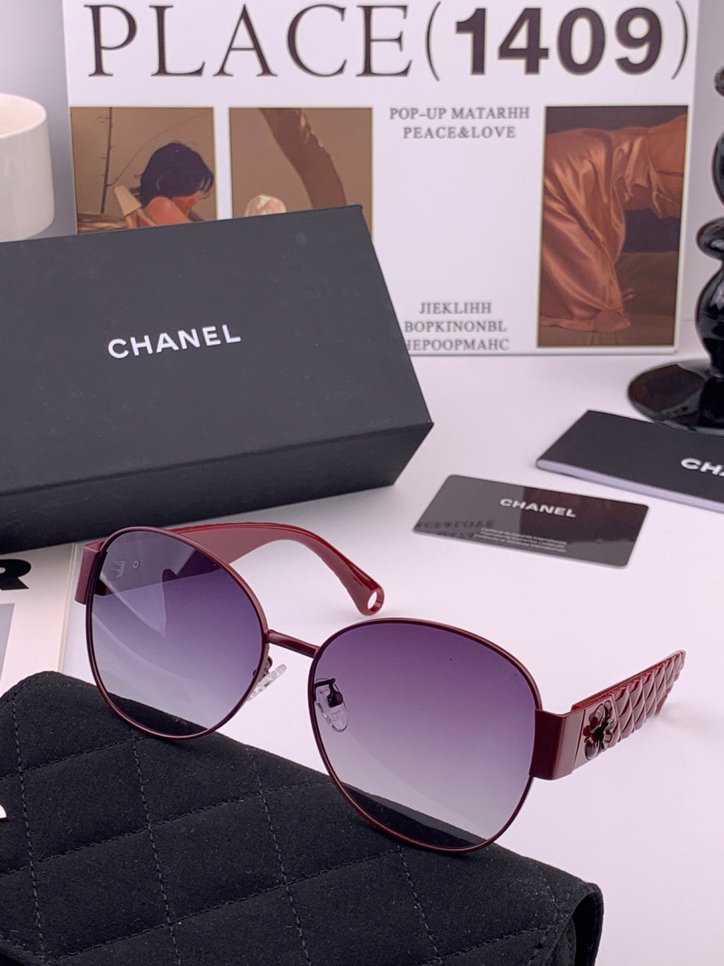 Chanel CH65910 Polarized Fashion Black Lens Sunglasses for Women - 486606 - detail image 4