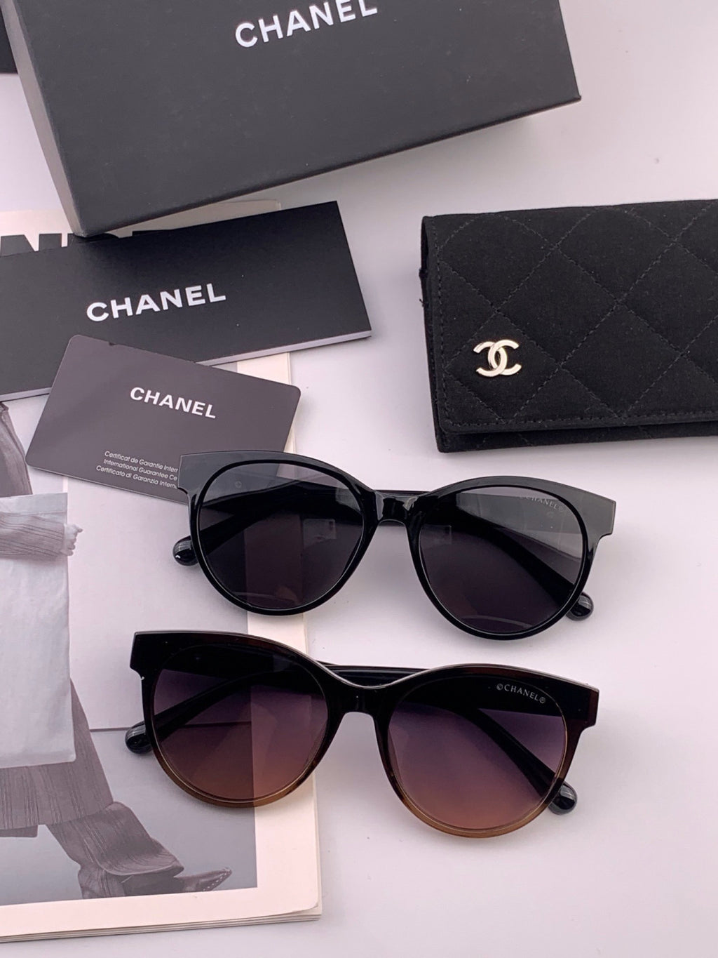Chanel CH1787 Polarized Round Pink Lens Sunglasses for Women - detail image 7