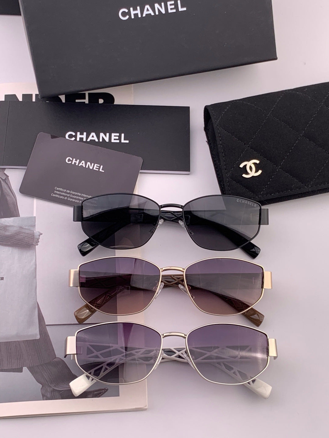 Chanel CH29510 Polarized Fashion Blue Lens Sunglasses for Women - detail image 6