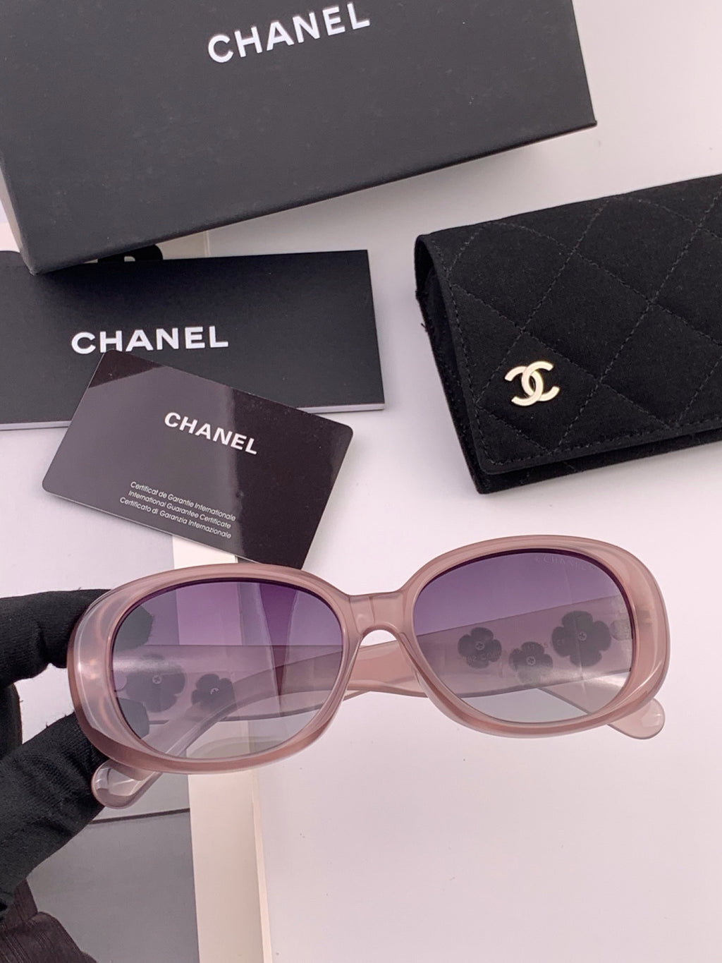 Chanel CH2788 Polarized Round Gold Lens Sunglasses for Men & Women - detail image 2
