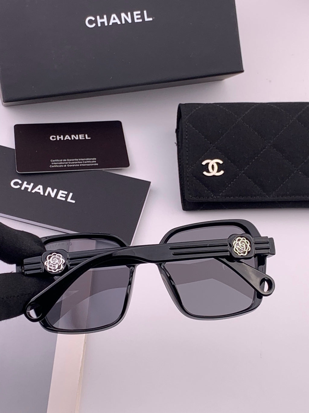 Chanel CH9788 Polarized Oversized Black Lens Sunglasses for Men & Wom - 486613 - detail image 7