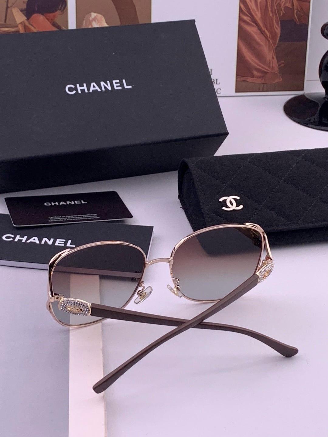 Chanel CH0915 Polarized Fashion Brown Lens Sunglasses for Men & Women - detail image 5