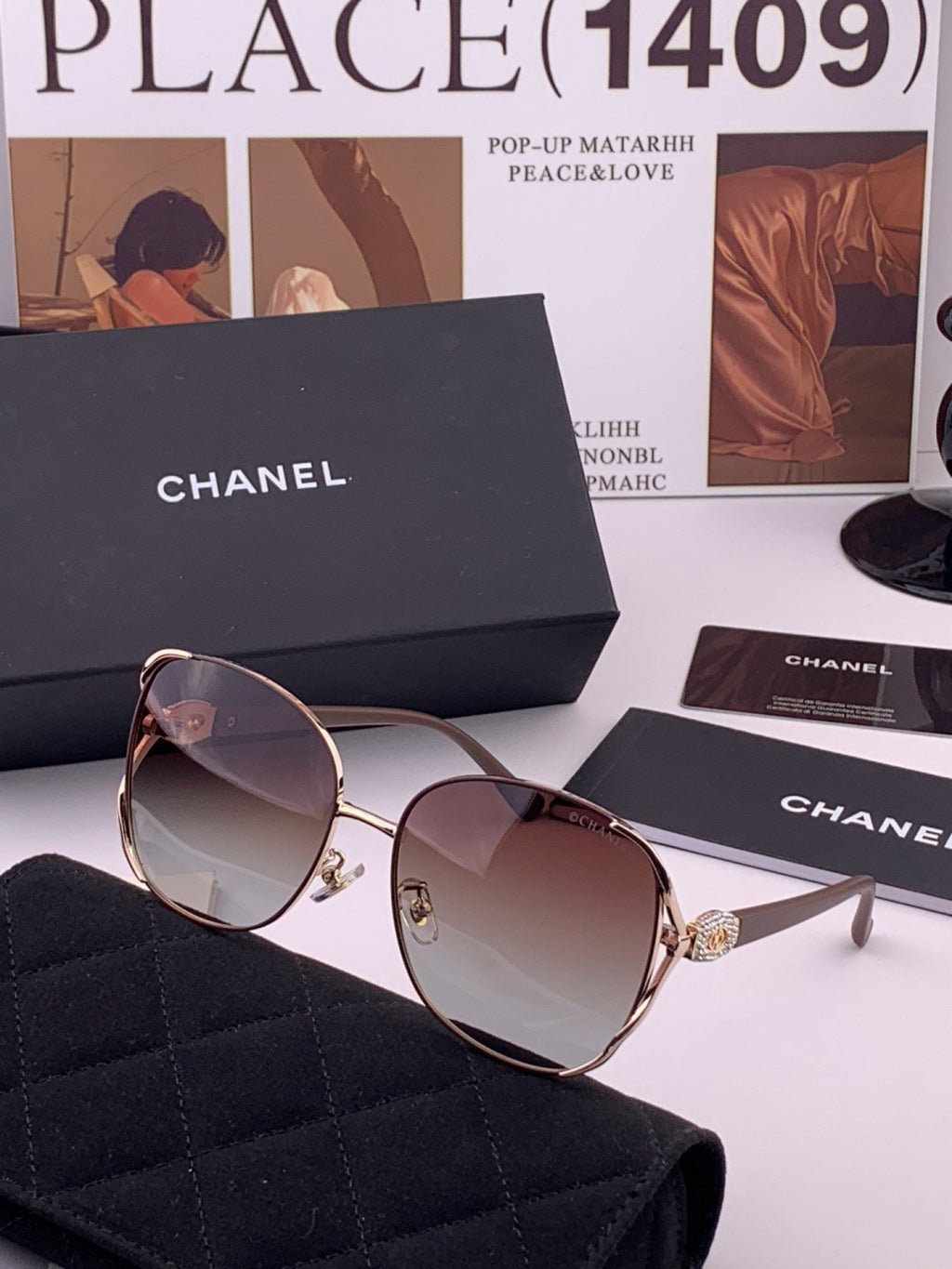 Chanel CH0915 Polarized Fashion Brown Lens Sunglasses for Men & Women - detail image 2