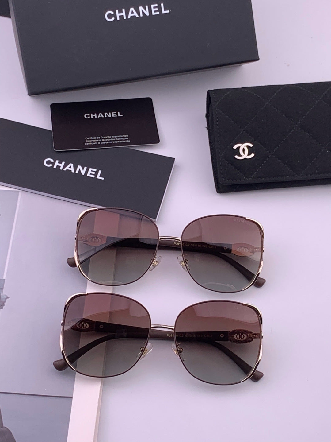 Chanel CH0915 Polarized Fashion Brown Lens Sunglasses for Men & Women - detail image 6